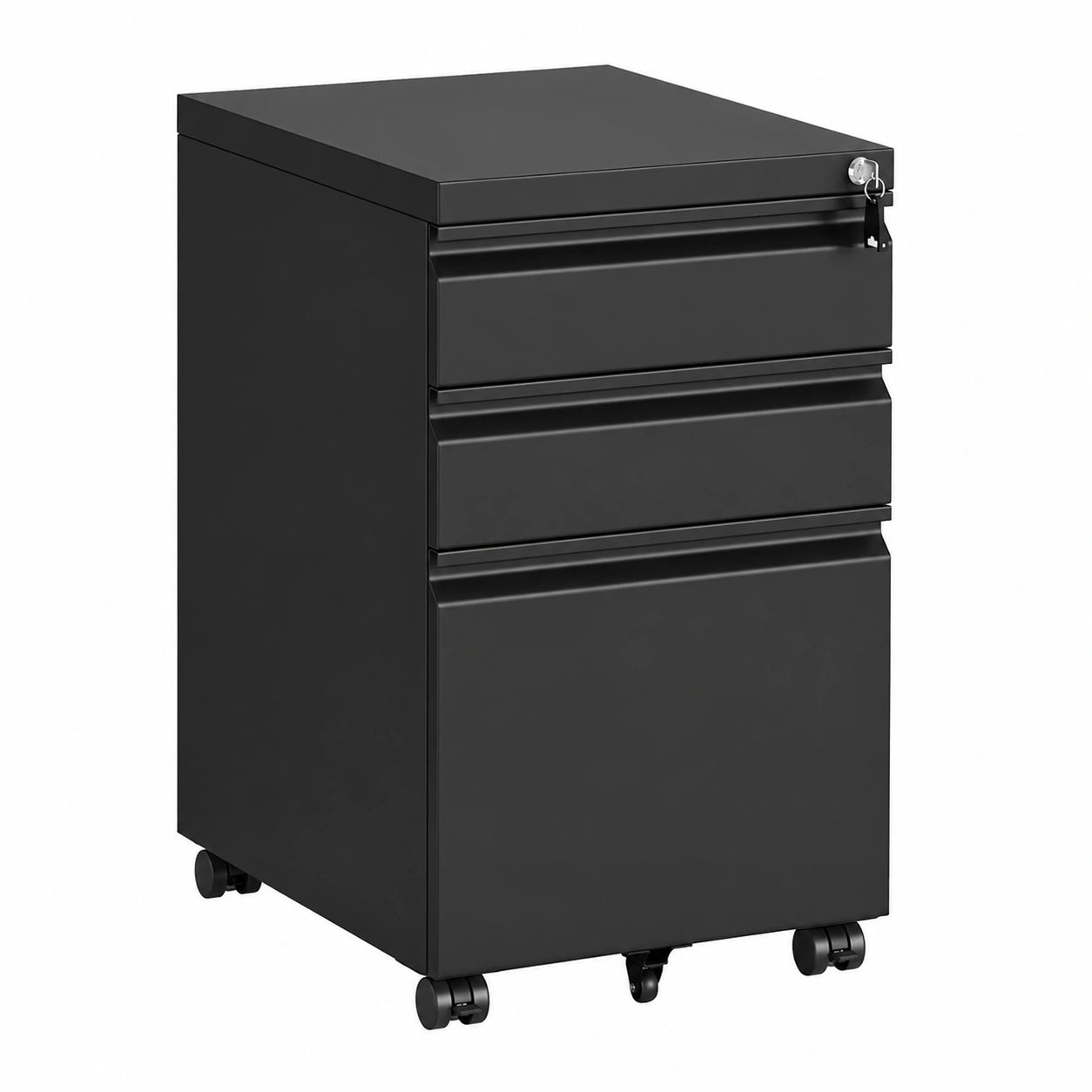 caisson-de-bureau-a-3-tiroirs-verrouillables-rangement-mobile-en-acier-noir-mat-jkajjy3132ig