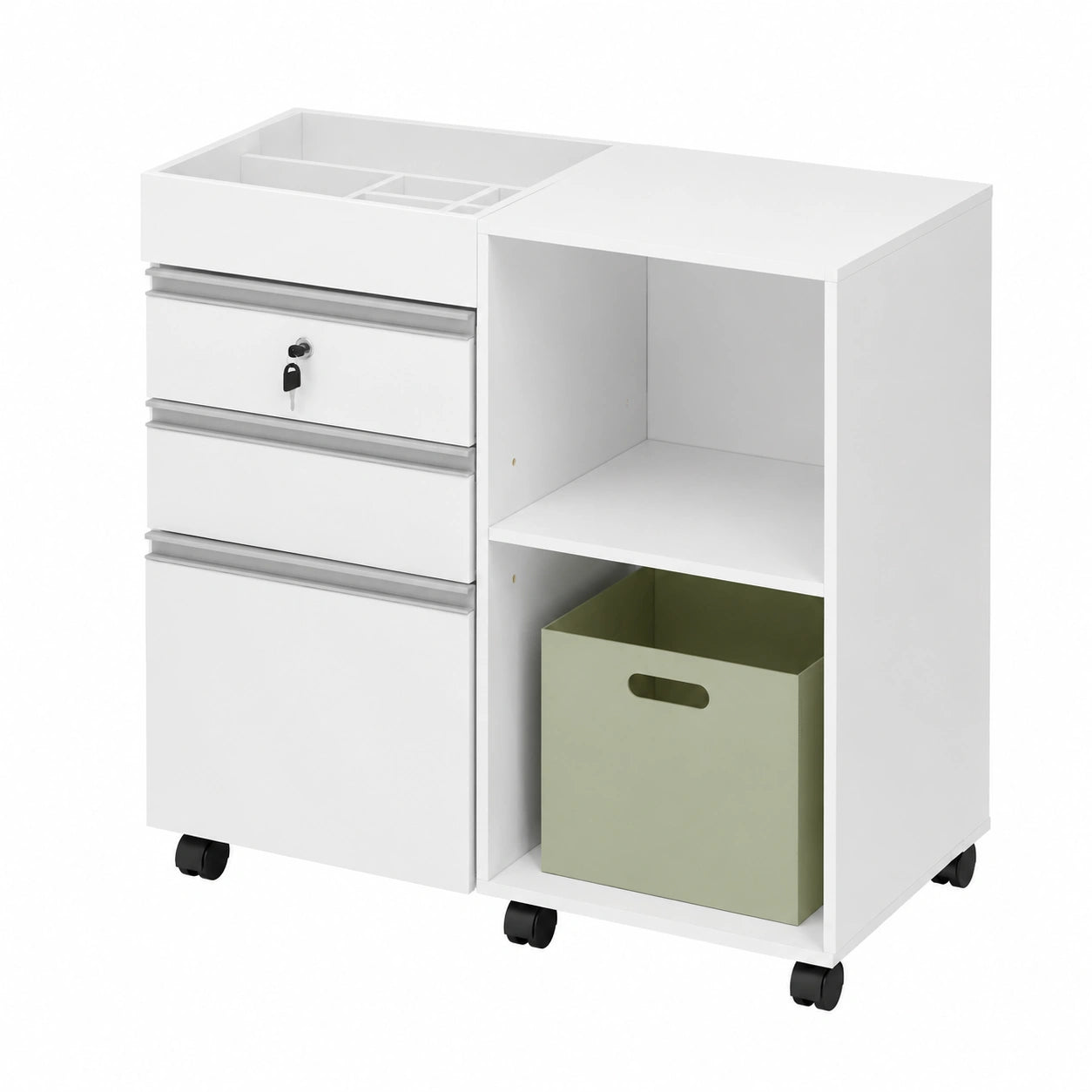 caisson-de-bureau-sur-roulettes-avec-compartiments-ouverts-et-tiroirs-verrouillables-xsrfdg3139kb