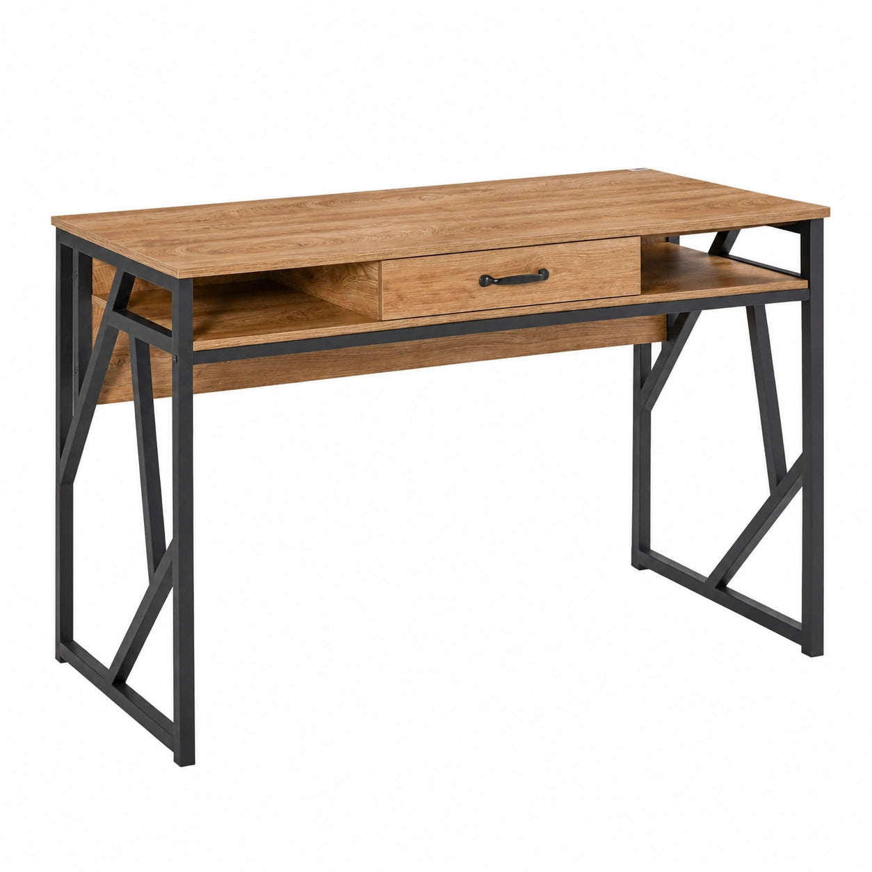 bureau-industriel-avec-tiroir-et-niches-en-metal-noir-jeclbp3081gr